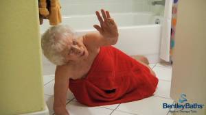 Bentley Baths Safety - Fallen Lady in Bathroom